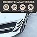 Prywog 6 PCS Car Spoiler Duck Wing Kit, Front Bumper Side Skirt Lip Splitter, Wind Blade Type Anti-Collision Strip, Exterior Decor Accessories, Universal for Most Cars (Gloss Black)
