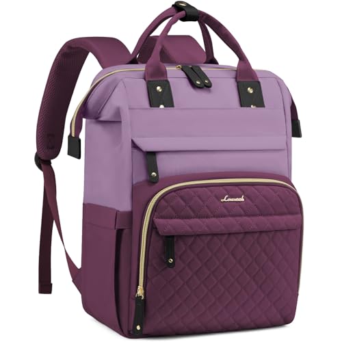 Image of LOVEVOOK Laptop Backpack for Women, 15.6 inch Waterproof Nurse Bag Teacher Work Backpack Purse for Women, Travel Computer Backpack for College Office Business Ladies