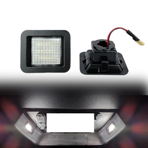 Full Led License Plate Light Tag Lamp Compatible with Ford F150 2015 2016 2017 2018 2019 2020, F150 Raptor 2017 2018 2019 2020, 6000K White, Pack of 2