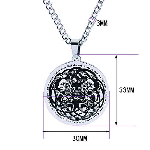 Collier Viking homme médaillon durable qui ne ternit pas - 6