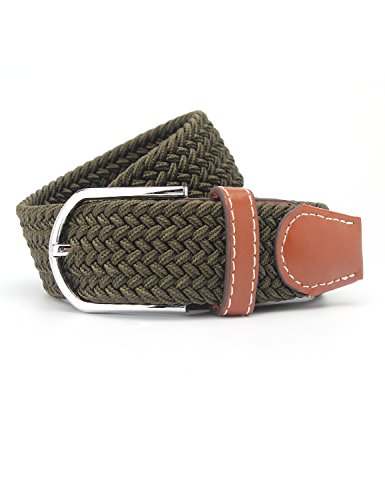 MinYuocom PD12 Seires Flexibilidad Sólido Tejida Cinturón Hombre AMPD10125-M