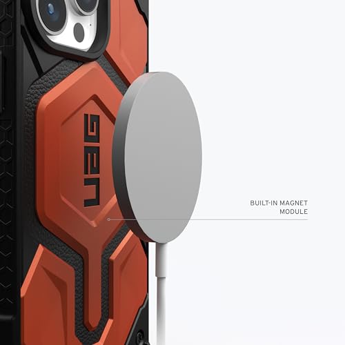 URBAN ARMOR GEAR UAG Case [Updated Ver] Compatible with iPhone 15 Pro Case 6.1" Monarch Pro Rust Built-in Magnet Compatible with MagSafe Charging Premium Rugged Military Grade Protective Cover by URBAN ARMOR GEAR - Image 4
