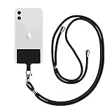 Generic Black Universal Cell Phone Lanyard with Adjustable Strap-Phone Lanyard for Around The Neck,Compatible with iPhone,Galaxy and All Smartphones-It is Multipurpose Can Be Used for Card and Key