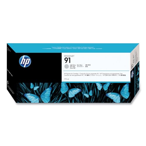 HP C9466A HP 91 Ink Cartridge, 775ml, Light Gray