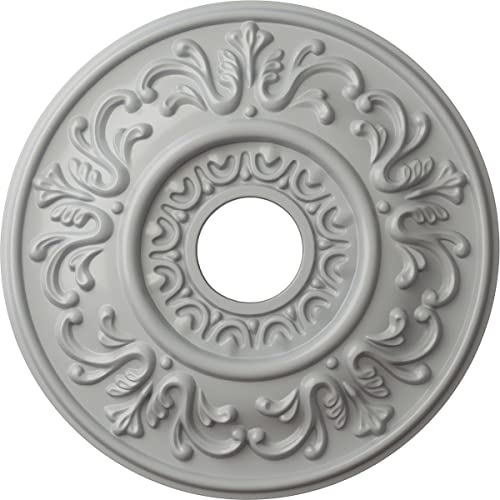Ekena Millwork CM18VLFRF Valletta Ceiling Medallion, Frost