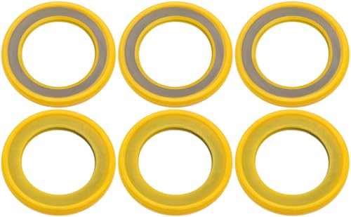 Image of 6Pcs Gearcase Drain Plug Seal Washer Gaskets 26-830749, Lower Unit Seals Grease Gaskets, Compatible with Mercury Marine /Mercruiser Gear Case Drain Plug 26-830749 26-8M0204694 8M0204693