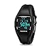 Reloj Digital Hombre Deportivos Numeros Grandes Negro con Podómetro, Calendario, Alarma y luz LED para Edad 12- Edad 45