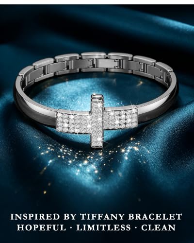 Image of VISOOM Silver Apple Watch Bands Iwatch Bracelet for Women 42 /41 /40 /38mm, Jewelry Metal T-Shaped Bands for Dressy Apple watch Series SE 11 /10 /9 /8 /7~1 Band Thin Slim Fancy Bling Women On Daily /Gift