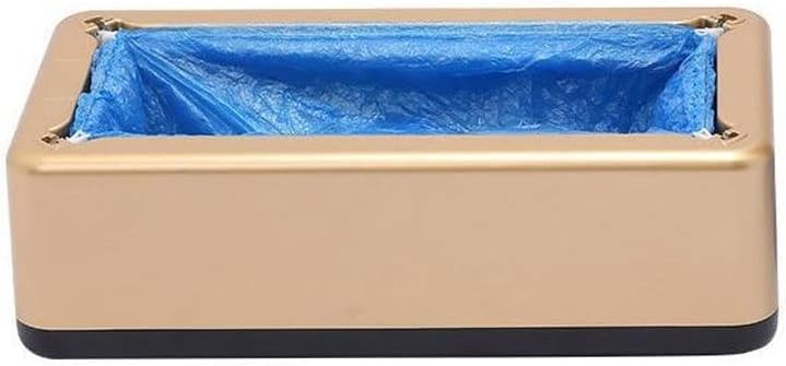 SALE♪関税込靴カバーマシン家庭用自動靴フィルムマシン使い捨て屋内ステッピングフットカバーボックスフットカバー (Color : Gold, Si ベルクロ式