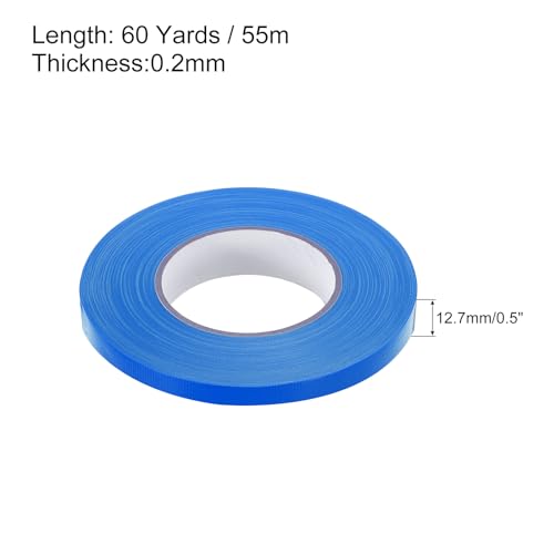 Image of MECCANIXITY Deep Blue Gaffers Tape, 60 Yards x 0.5 Inch No Residue, Non-Reflective Easy Tear Book Repair Tape Matte Stage Cloth Tape for Photography,Pack of 1