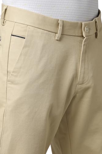 Image of Allen Solly Men Mid Rise Regular Fit Casual Pants