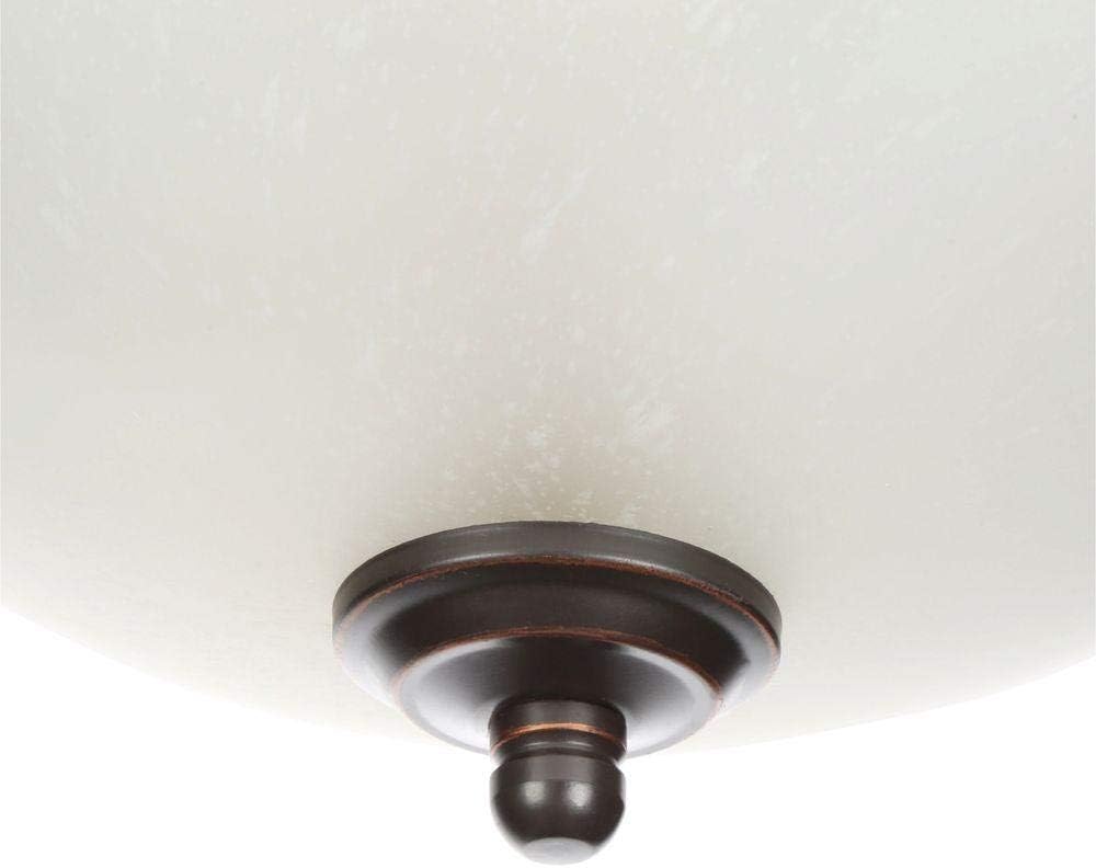 Commercial Electric 2-light Oil Rubbed Bronze Flush Mount (2-pack)