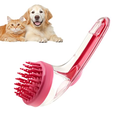Cepillos para el baño para perros - Cepille de gato Sprobber Massaje suave limpieza de masaje Fuerador con dispensador de jabón para gatitos cachorros de cachorros en casa natación de piscina