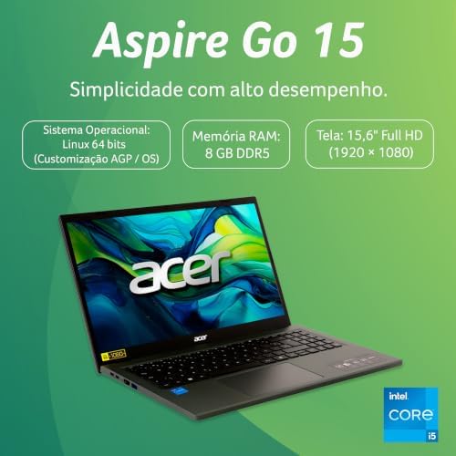 Acer Aspire Go 15 Notebook 15.6" Intel Core i5 8GB Linux