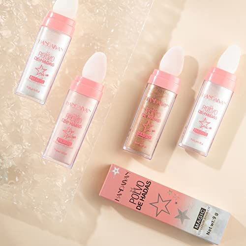 3Pcs/Set Multi-Use Highlighter Powder, Glitter Shimmering Brightening Natural Three-Dimensional Contouring Blush Pressed Powder Pen For Face Body Hair Lips Eyes Makeup (Set A) #TOP7