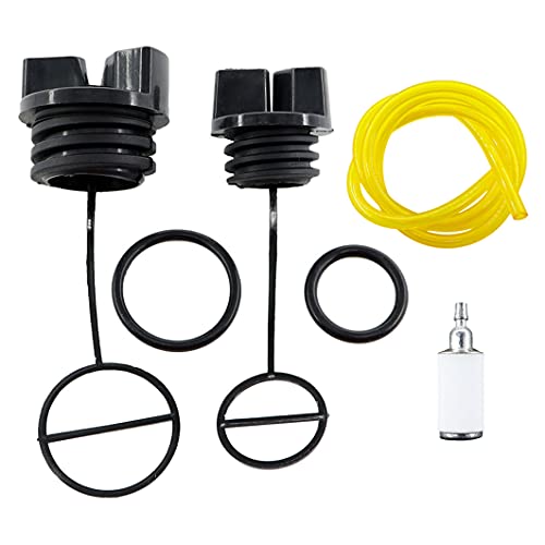 Reemo - Tapón de aceite y filtro de combustible para motosierra McCulloch CS330 CS360 CS370 CS400 CS400T CS420T M3414 M3616 M3816 M4218 Mac 3-14XT 3-16XT 4-18XT 738 740 742 838 842 motosierra nueva