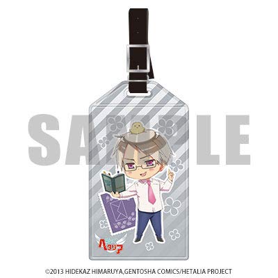 Carry-Hetalia Prusse bagages tag étiquette valise voyage accessoire