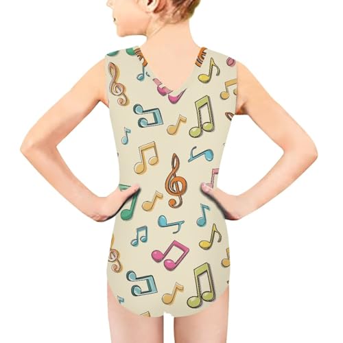 Image of INSTANTARTS Leopard Leotard Girl Gymnastics Toddler Tank Biketards One Piece