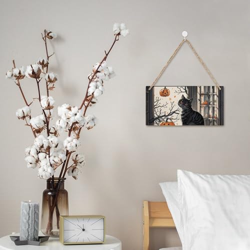Panneau de bois rustique suspendu de 24 cm, l'idee cadeau ideale pour une maison - 7