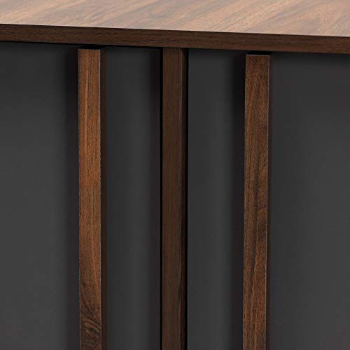 Baxton Studio Shoe Cabinets, Grey/Walnut #TOP4