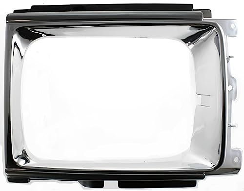 I-MATCH AUTO PARTS Left Driver Side Grille Head Front Head Light Door Bezel Silver Chrome and Black For 1987 1988 1989 Toyota 4Runner 4WD Models 5313289113 TO2512107