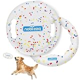 Nobleza Hundefrisbee unzerstörbar 2er Set - Φ23cm Frisbee Hund robust & schwimmend, Hunde Spielzeug für große mittlere Hunde, Kauspielzeug Wurfscheibe für Hundetraining