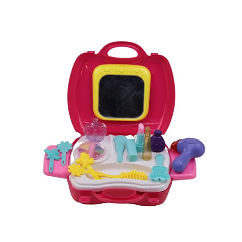 VGRASSP Makeup kit Toy for Girls , Many Toys to Play , Best Pretend Play Suitcase Beauty Set Make up Toy for Girls-Plastic Multi Color