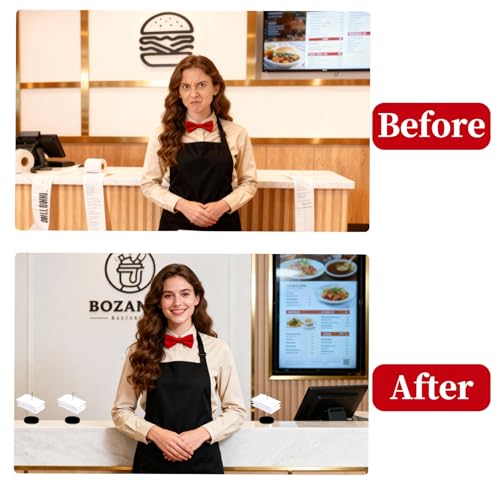 4 Stück Zettelspießer, Bonspießer Zettelhalter Rostfreies Edelstahl Quittungshalter mit Spikes und Metallbasis für Notizen, Rechnungen und Papiere - Ideal für Küche, Restaurant, Hotel und Büro