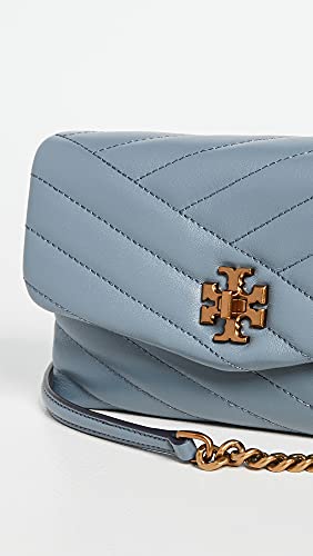 Tory Burch Women's Kira Chevron Chain Wallet, Rainwater/Dark Gold, One Size #TOP3