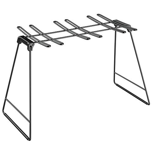 Interdesign Classico Collapsible Wine Glass Drying Rack For Kitchen Counter Top - Bronze/Black #TOP1