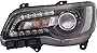 KarParts360 For Chrysler 300 2018 2019 2020 2021 Headlight Assembly Driver Side | Halogen | Projector Type | Black | CAPA | Replacement For CH2502331, CH2502331C | 191275722466, 68402949AA