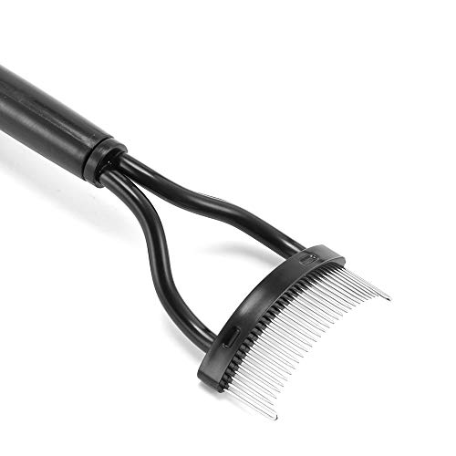 TTAototech Peigne à cils, applicateur de mascara de maquillage en métal séparateur de cils bigoudi peigne avec couvercle de peigne pour le toilettage des cils, outil de brosses cosmétiques Cover