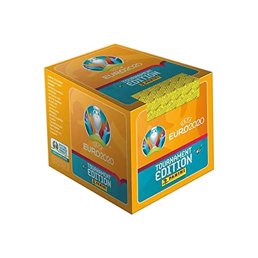Euro 2020-UEFA Euro 2020 Stickers 2021 Tournament Edition Boite de 50 pochettes Cajita Sobres, Color Calabaza (Panini España 1)