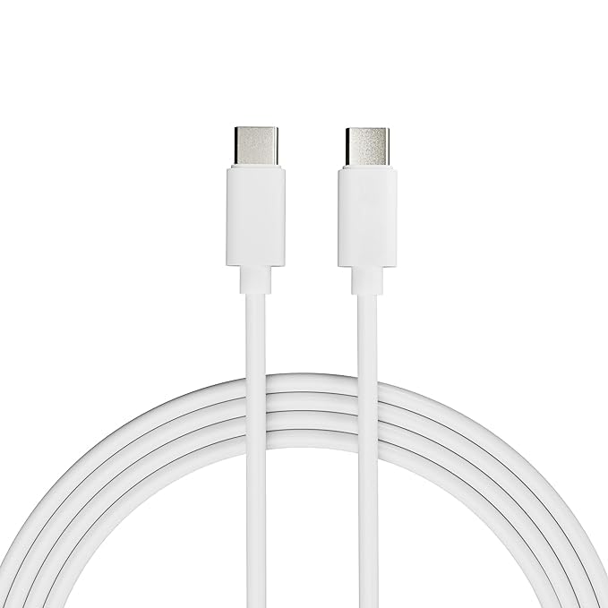 Estrenar 25W Type-C to Type-C Fast Charging USB Cable 480 Mpbs Data Sync Cable Compatible with Samsung, OnePlus, Oppo, Vivo, Xiaomi & Other Type-C Devices, Unbreakable (1 M, White) (B0CY5F7Q4J) Amazon Price History, Amazon Price Tracker