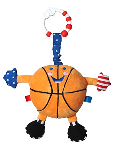 Image of Newborn Baby Basketball | Ideal from Birth to 2 Years | Fantastic First Basketball | Play and Inspire Your Basketball Star | with Added Baby Sensory Features | LITTLE SPORT STAR Plush Toy Collection