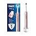 Produktbild Oral-B Pro 3 Elektrische Zahnbürste mit intelligentem Drucksensor, 1 weißer 3D-Zahnbürstenkopf, 3 Modi mit Zahnaufhellung, 2-poliger UK-Stecker, 3000, Rosa