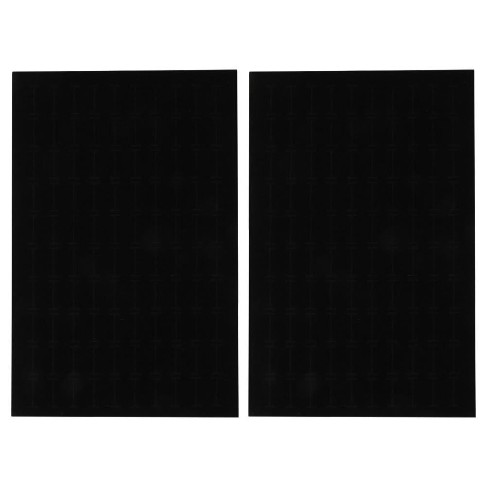 NOLITOY 2pcs Box Jewelry Sponge Pad Ring Displays for Selling Jewelry Foam Insert Ring Holder Black Foam Ring Insert Necklace Liner Cushion Necklace Display Stand Accessories Showcase