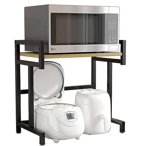 Support à micro-ondes robuste avec étagère de rangement pour plan de travail - 2