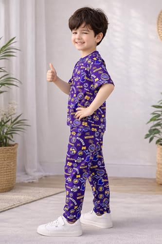 Image of Fashion Dream Boys Cotton Blend Printed Co-ord Set|clothing set for kids|Combo set