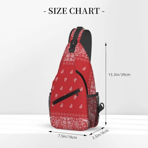 Cross Chest Bag Diagonally Sling Backpack Crossbody miniatura 3