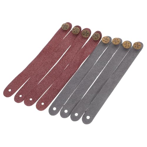 Genérico 8 Piezas Correa de Cuello para Guitarra PU Adaptador de Botón para Cabezal Compatible...