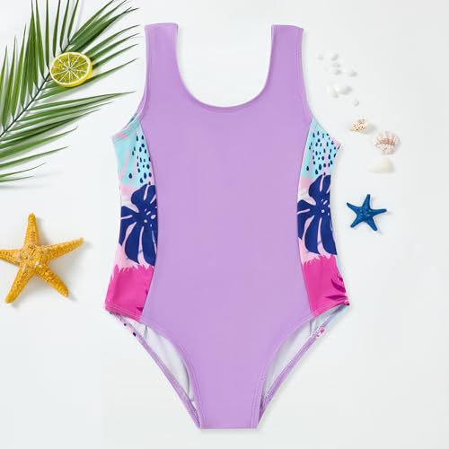Image of DREAM BUS Toddler Girls One Piece Swimsuits with Boyshorts Little Girls Bathing Suit Summer Swimwear for 18M-6Y