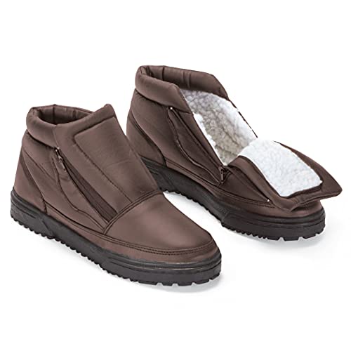 Collections Etc Snow Boots with Ice Grippers - Wide Width2