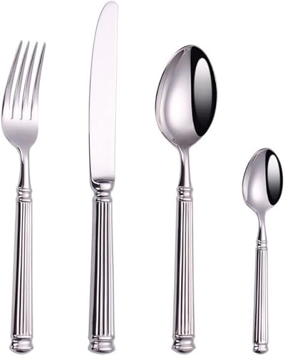 Exquisite Western food tableware set home stainless steel knife fork and spoon k