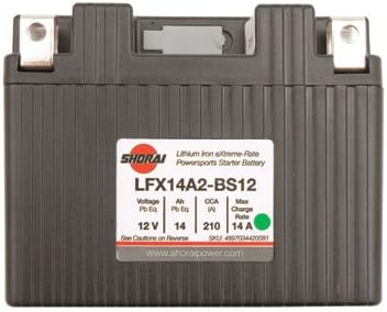 Shorai Lithium-Iron Battery LFX14L2-BS12 for Honda CRF250X 2004-2009