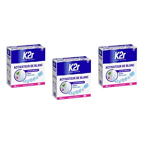 K2R Lot de 3 Activateur de Blanc - Tablettes (0.200kg) - Raviveur de Blanc Cover