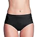 Produktbild Miss Perfect Dessous Damen Minimizer Taillenslip Jacquard Slip Damen Spitze Unterhose Damen Hohe Taille in Schwarz Größe L (42)