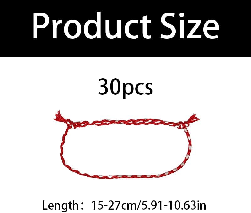 30PCS Colorful Handmade Braided Friendship Bracelets, Adjustable Woven Wraps for Women and Men, Perfect Matching Accessories for Adults - Image 2