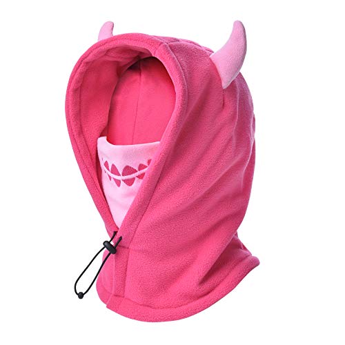 Kids Winter Warm Full Face Mask Balaclavas Hat Boys Girls Ski Riding Fleece Neck Warmer2