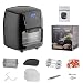 Friggitrice ad Aria Calda Senza Olio, Air Fryer con 8 Programmi, 12L 1800W Tempo Temperatura Regolabili Display Digitale, Friggitrice Elettrica senza PFOA&BPA